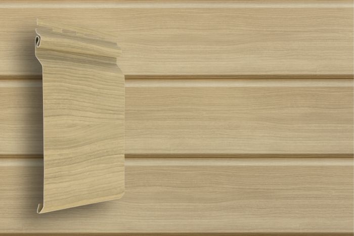 Виниловый сайдинг Natural-брус (Grand Line) Tundra 3,00 трехслойный, Ясень
