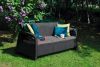 Диван трёхместный Corfu Love Seat Max, Коричневый (1820×700×790мм)