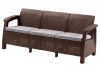 Диван трёхместный Corfu Love Seat Max, Коричневый (1820×700×790мм)