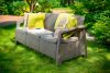 Диван трёхместный Corfu Love Seat Max, Капучино (1820×700×790мм)