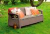 Диван трёхместный Corfu Love Seat Max, Капучино (1820×700×790мм)
