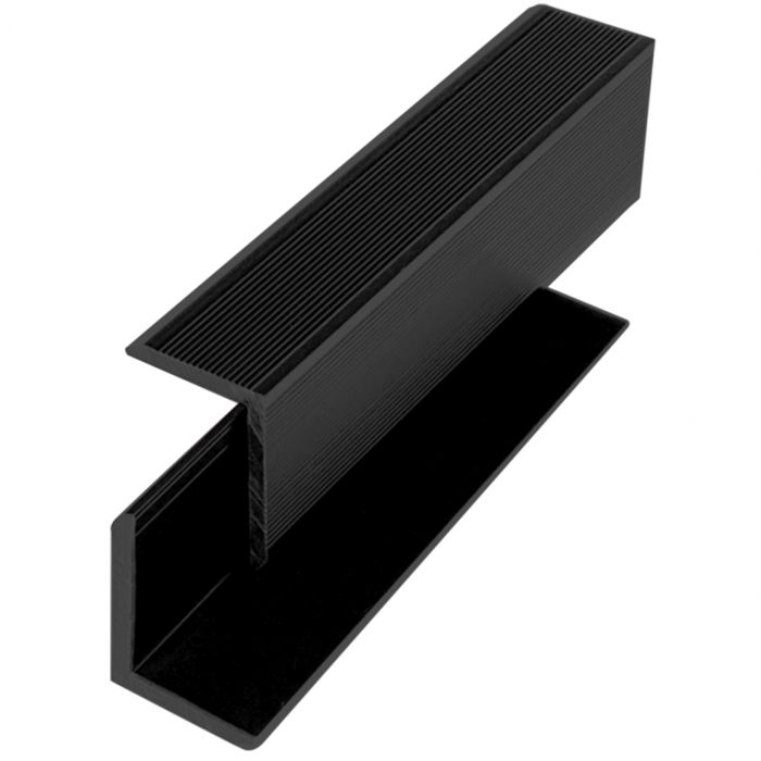 Уголовой профиль МПК, Брашинг, Черный 40*60*3000