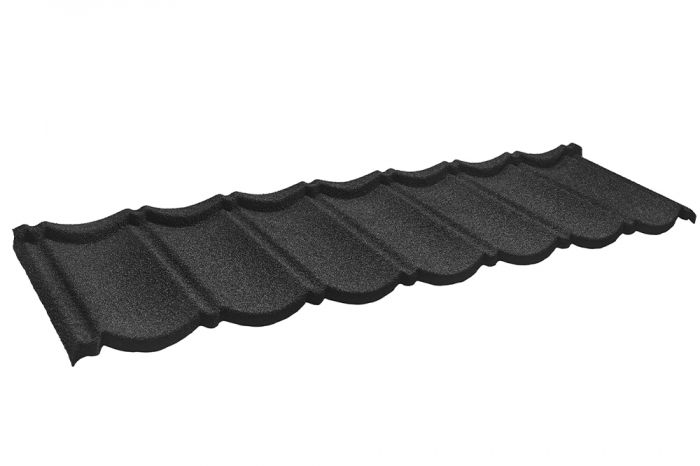Композитная черепица CM ROOF BOND 1340x420х0,4 мм, цвет BLACK (Черный)