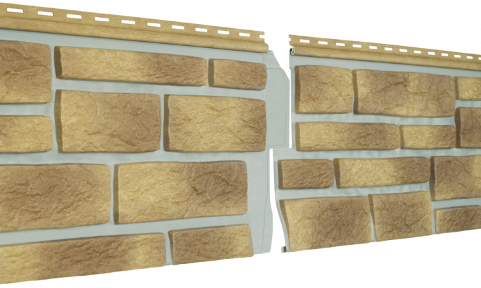 Фасадная панель Ю-Пласт, Stone-House S-Lock, Таганай, Дикий жженый