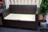 Двухместный диван Nebraska Sofa 2, Венге (1310×575×790мм)