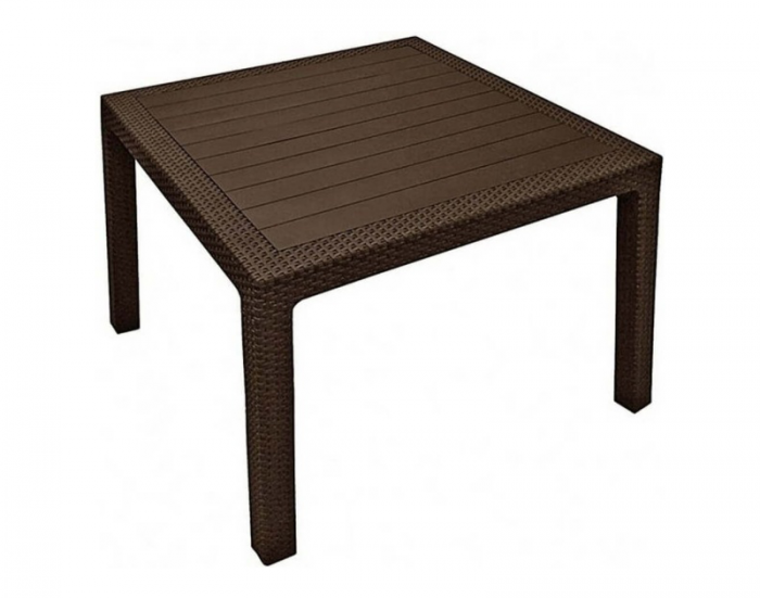 Обеденный стол на 4-ых FIJI Quatro Table, Венге (815×815×750мм)