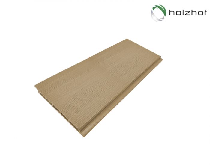 Фасадная панель из ДПК Holzhof, 15х165х3000, Кофе с молоком