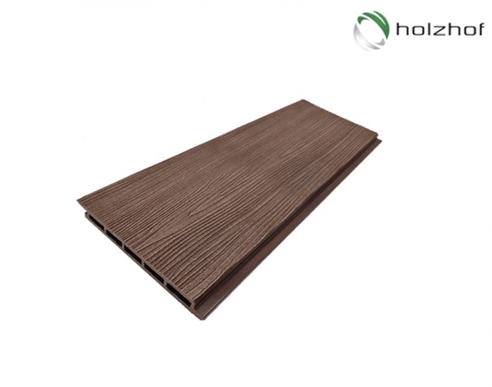 Фасадная панель из ДПК Holzhof, 15х165х3000, Коричневый