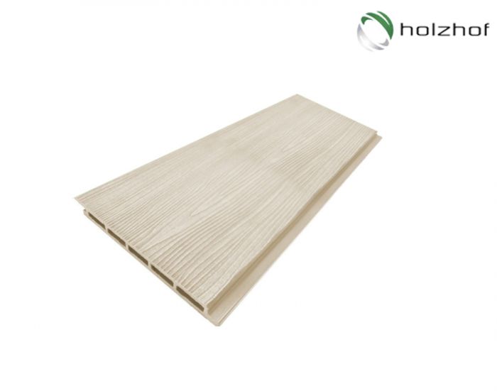 Фасадная панель из ДПК Holzhof, 15х165х3000, Слоновая кость