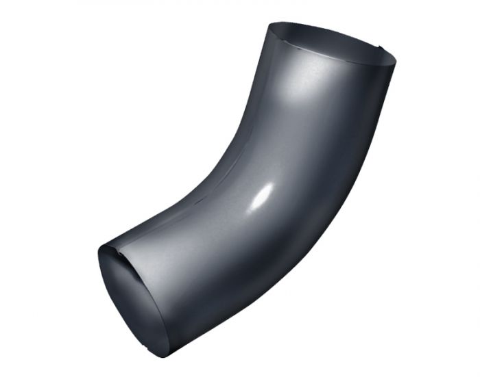 Колено трубы 60 гр. Optima 125/90 мм, RAL 7024 (Серый антрацит)