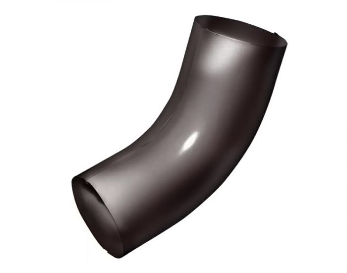 Колено трубы 60 гр. Optima 125/90 мм, RAL 8017 (Шоколад)