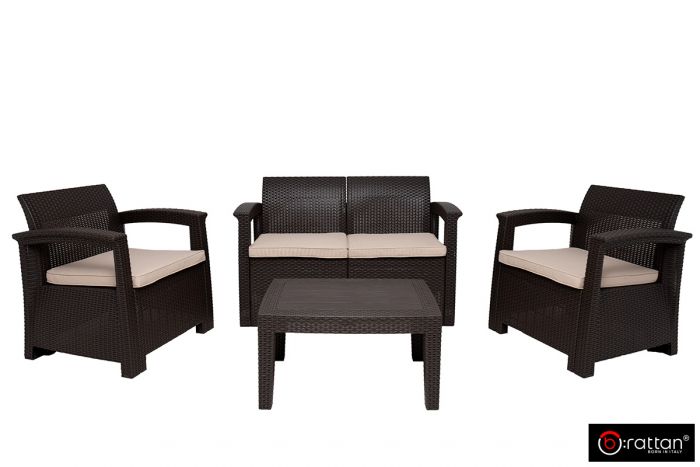 Комплект мебели Rattan Comfort 4, Венге
