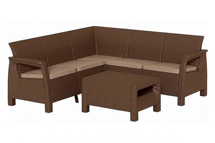 Угловой комплект Corfu Relax Set, Коричневый