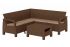 Угловой комплект Corfu Relax Set, Коричневый