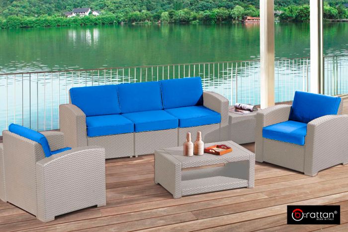 Комплект мебели Rattan Premium 5, Серый