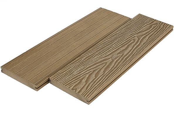 Террасная доска полнотелая DECKART Monolit 3D (текстура дерева), Орех 20×150