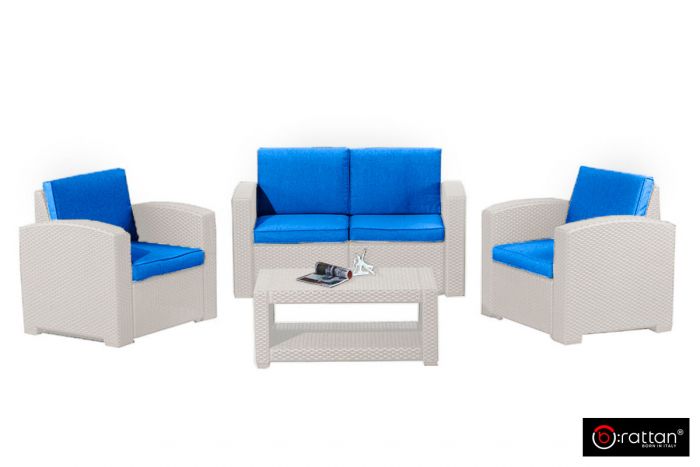 Комплект мебели Rattan Premium 4, Серый