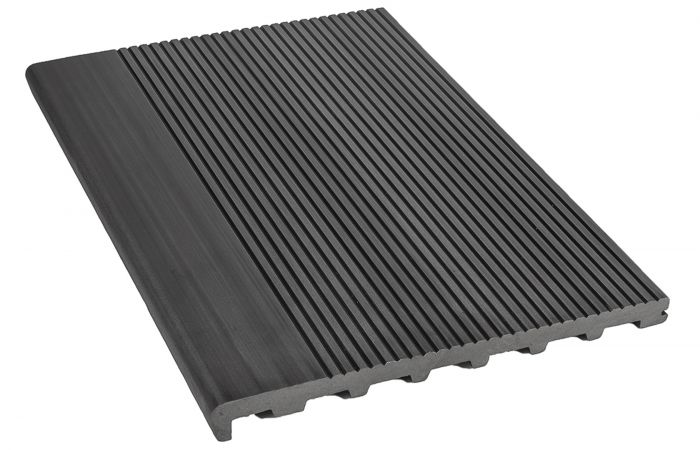 Ступень полнотелая DECKART Optimum (вельвет), Графит 22×340