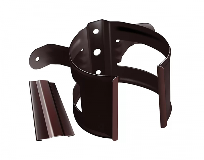 Кронштейн трубы на дерево 125/90, RAL 8017 (Шоколад)