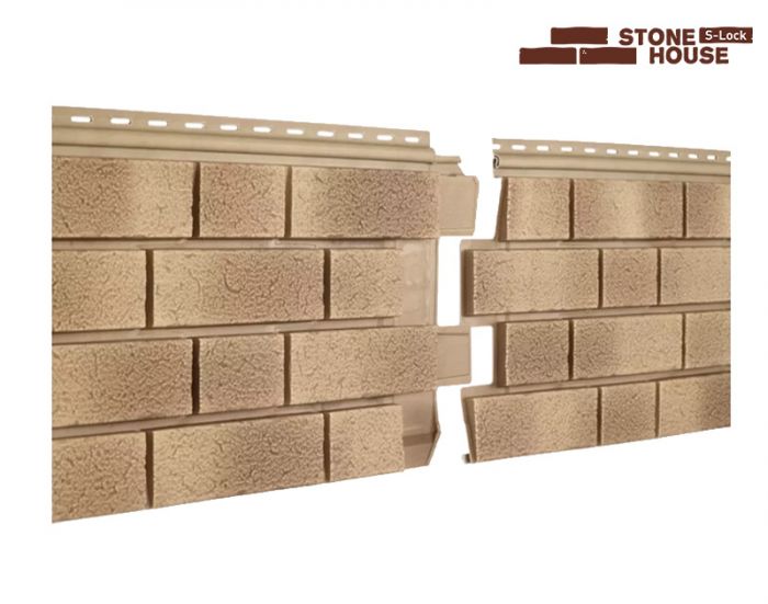 Фасадная панель Ю-Пласт, Stone-House S-Lock, Балтик, Пустыня