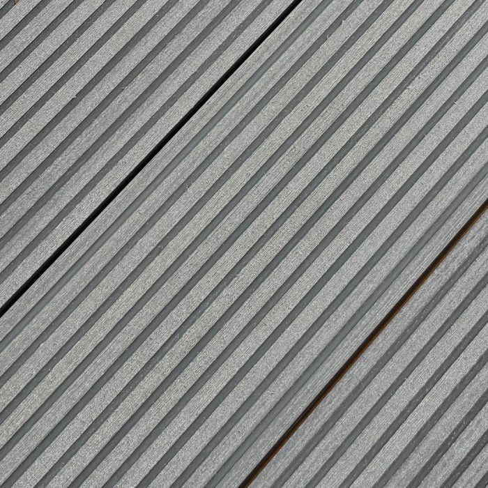 Террасная доска МПК STRADA MAX, полнотелая, вельвет (25×140мм), Серый