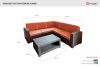 Угловой комплект мебели Rattan Premium Corner, Венге