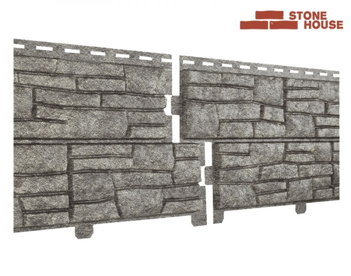 Фасадная панель Ю-Пласт, Stone-House, Сланец, Бежевый