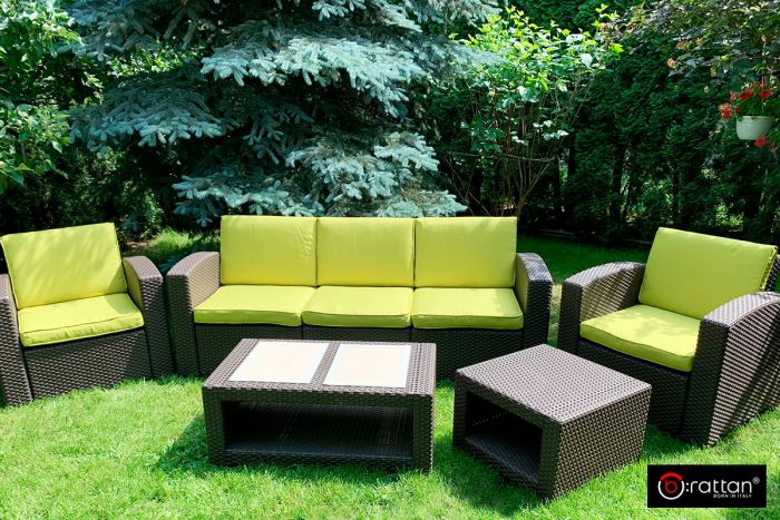 Комплект чехлов на подушки для мебели Rattan Premium, Яблоко