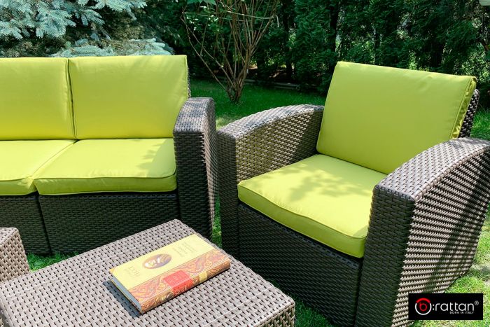 Комплект чехлов на подушки для мебели Rattan Premium, Яблоко