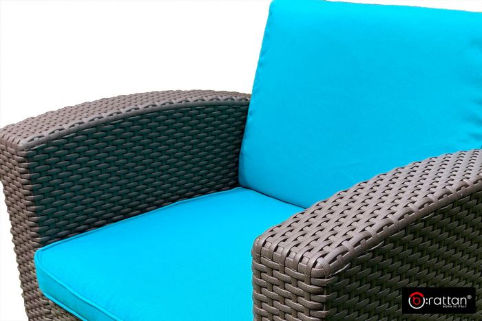 Комплект чехлов на подушки для мебели Rattan Premium, Изумруд