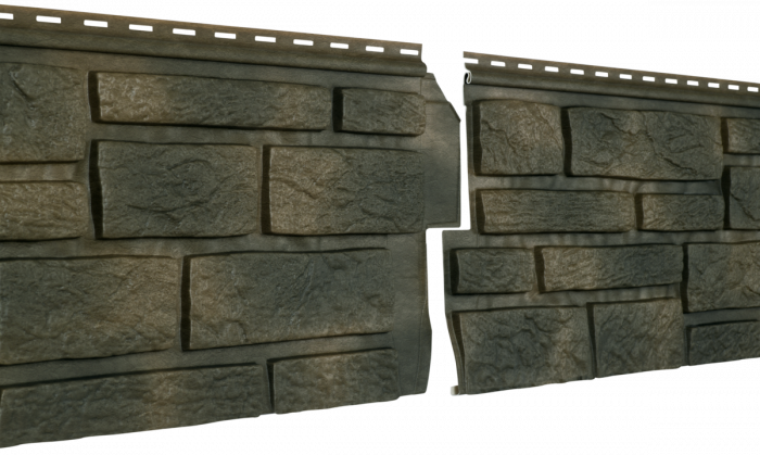 Фасадная панель Ю-Пласт, Stone-House S-Lock, Таганай, Таежный кирпич