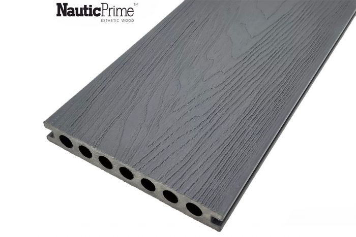 Террасная доска Nautic Prime (Co Extrusion), Серый 22х148