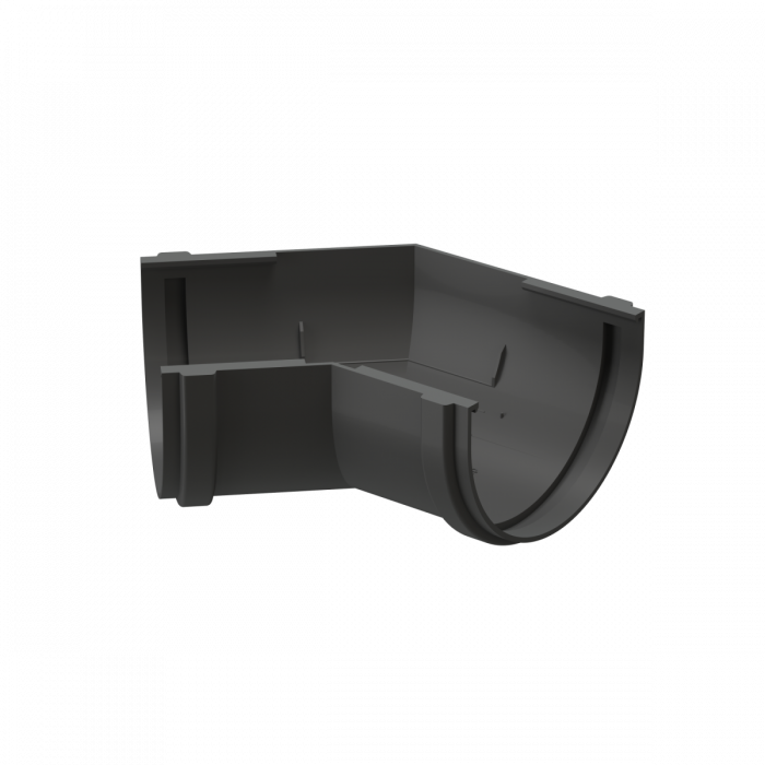 Угловой элемент желоба 135°, Docke Premium, Графит