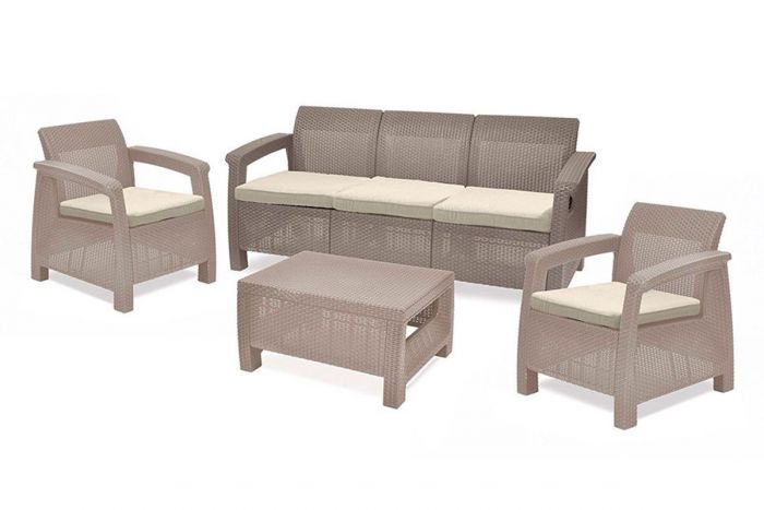 Комплект Corfu Triple Set, Капучино