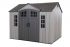 Сарай пластиковый 10x8 WoodLook, Серый