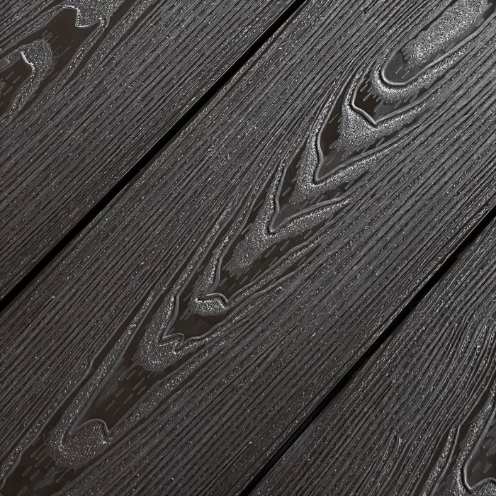 Террасная доска МПК FORTE MAX, полнотелая, 3D под дерево (22×160мм), Кофе