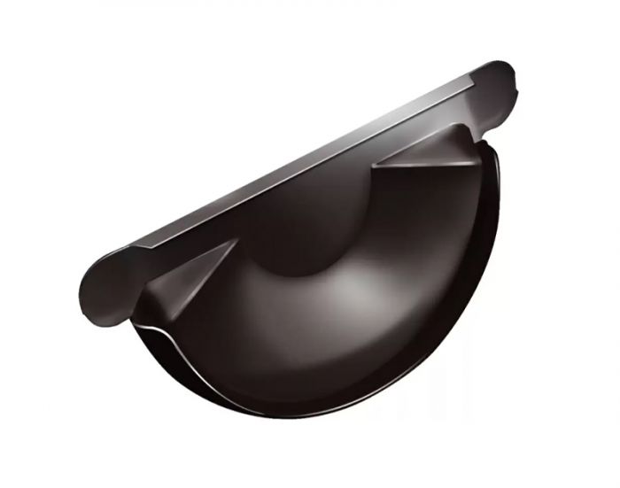 Заглушка торцевая Optima 125/90 мм, RAL 8017 (Шоколад)